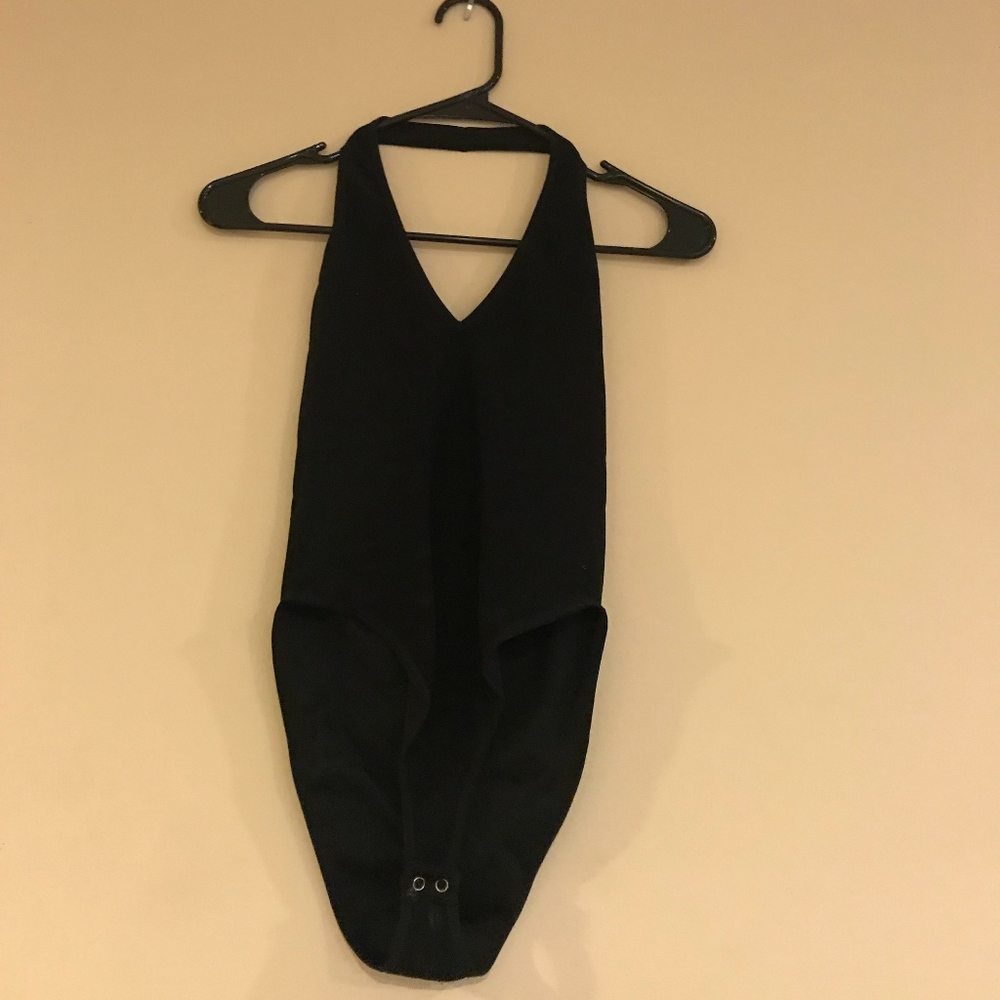 Forever 21 Low Backed Black Bodysuit